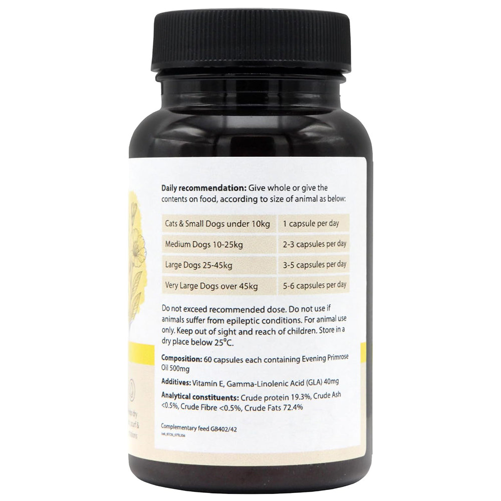 Johnsons Vet Evening Primrose Oil Capsules for Dogs & Cats