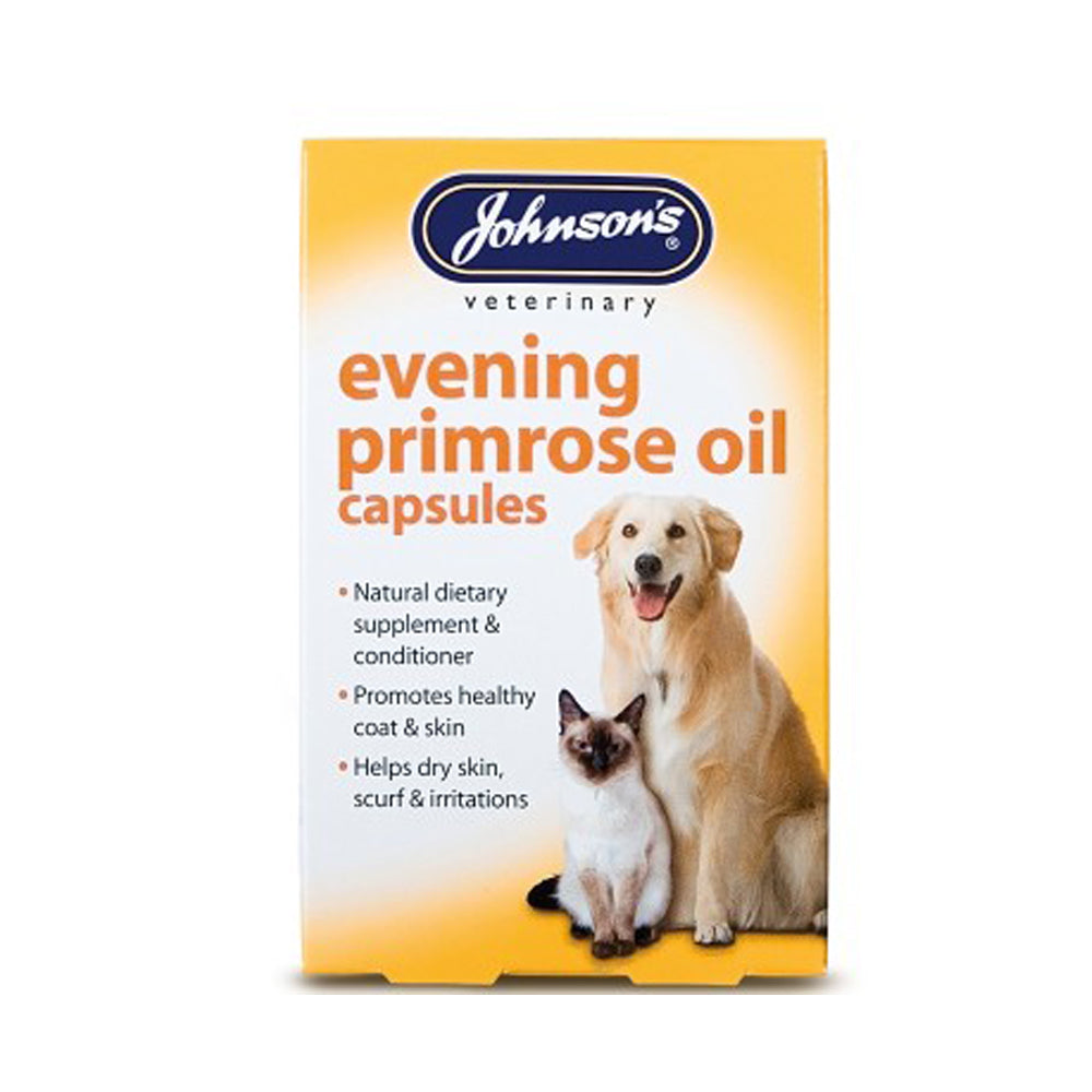 Johnsons Vet Evening Primrose Oil Capsules for Dogs & Cats