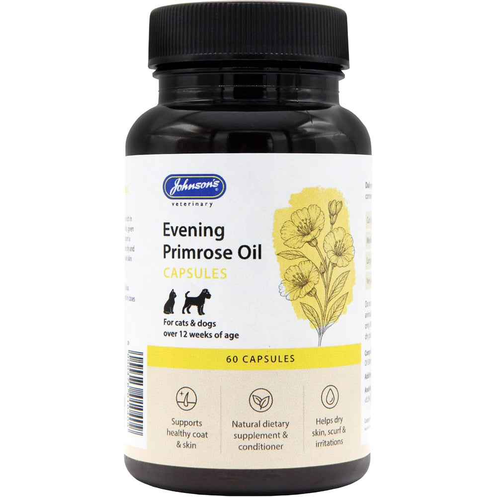 Johnsons Vet Evening Primrose Oil Capsules for Dogs & Cats