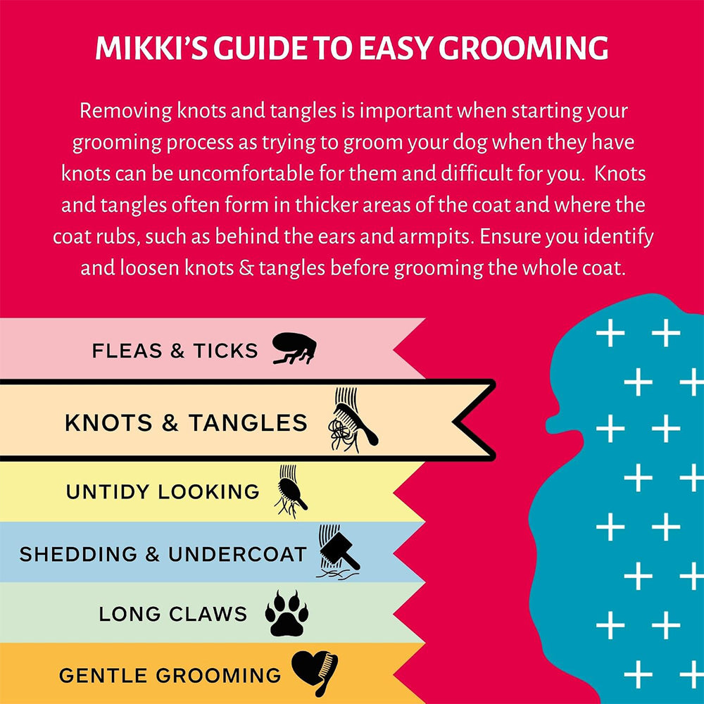 Mikki Easy Groom Matt Splitter Grooming Tool for Cats and Dogs