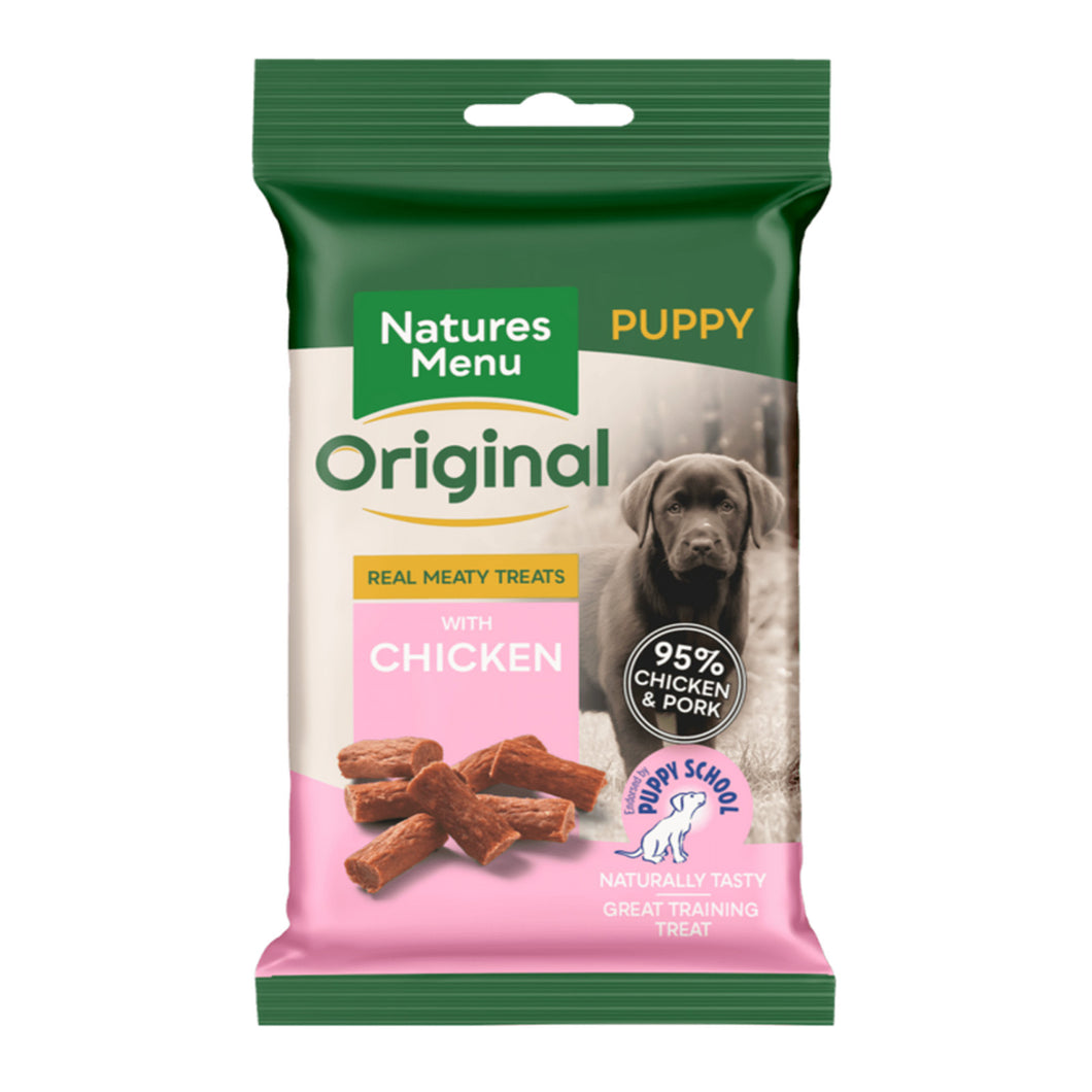 Natures Menu Real Meaty Puppy Treats with Chicken 60g