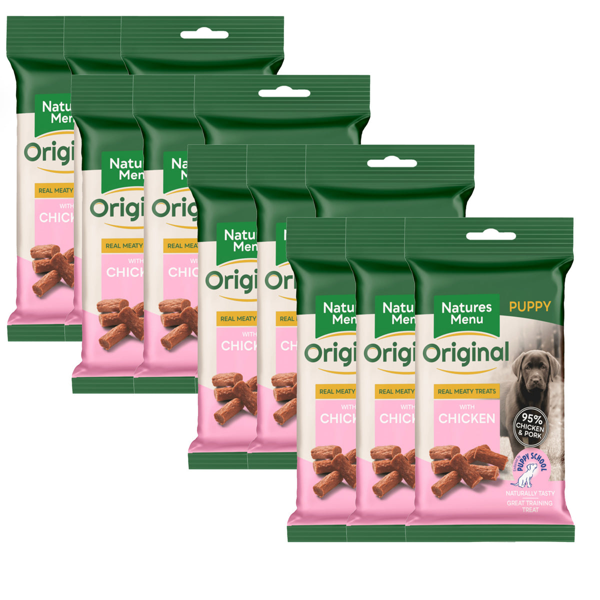 Natures Menu Real Meaty Puppy Treats with Chicken 60g