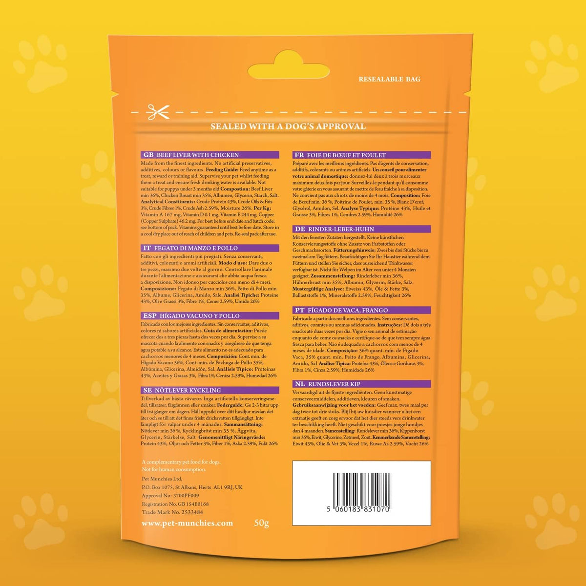 Pet Munchies 100% Natural Dog Treats