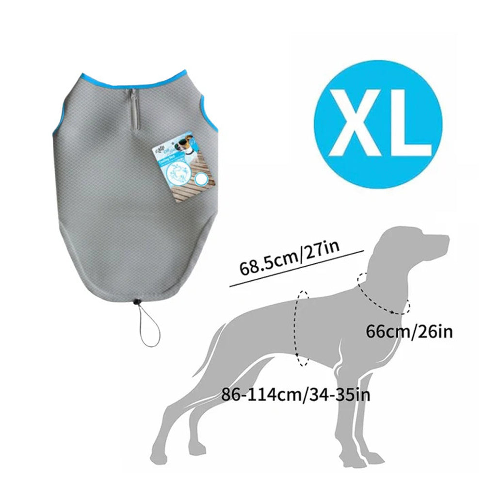 All For Paws Chill Out Summer Cooling Vest for Chill Dogs