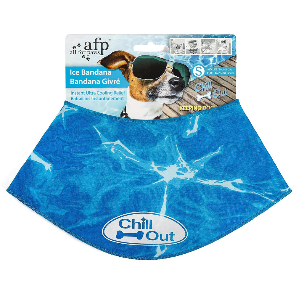 All For Paws Chill Out Ice Bandana Collar for Cooling Dogs