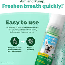 Load image into Gallery viewer, TropiClean Fresh Breath Dog Teeth Cleaning Foam Mint 133ml
