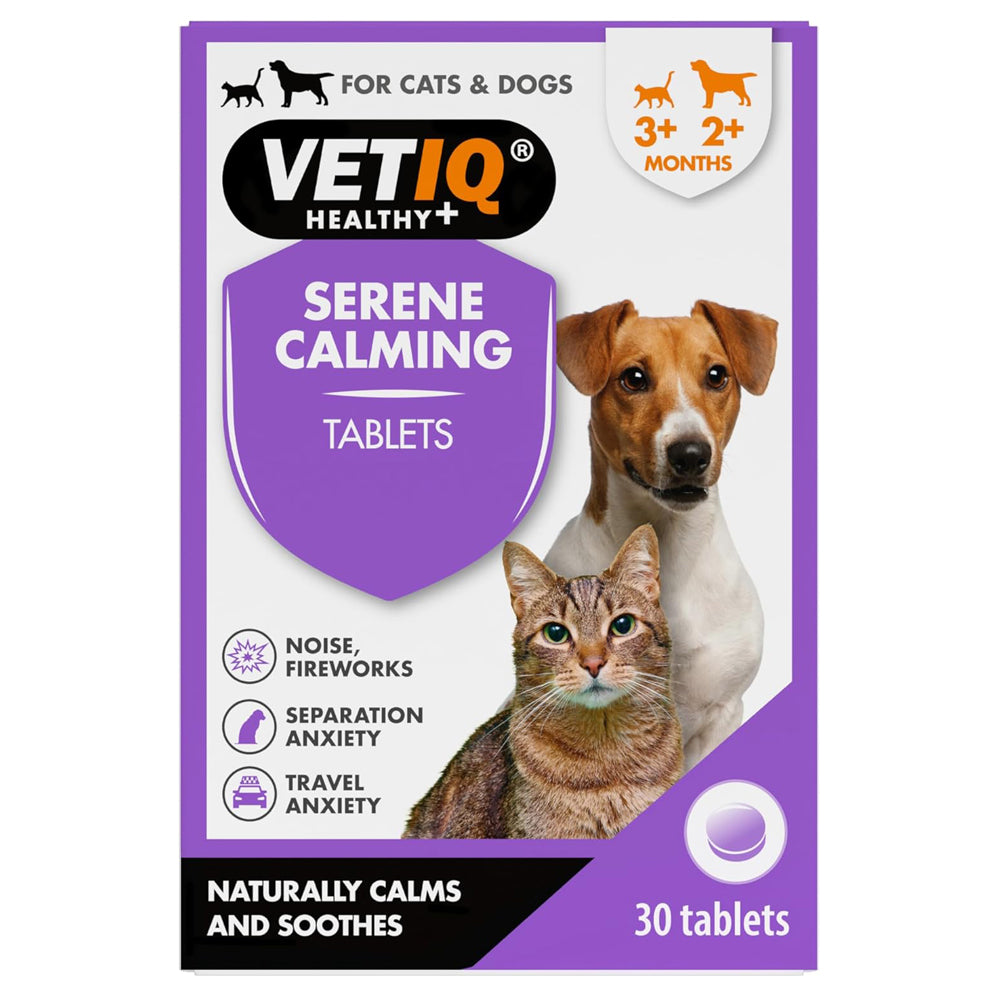 VETIQ Serene Calming Tablets for Cats & Dogs