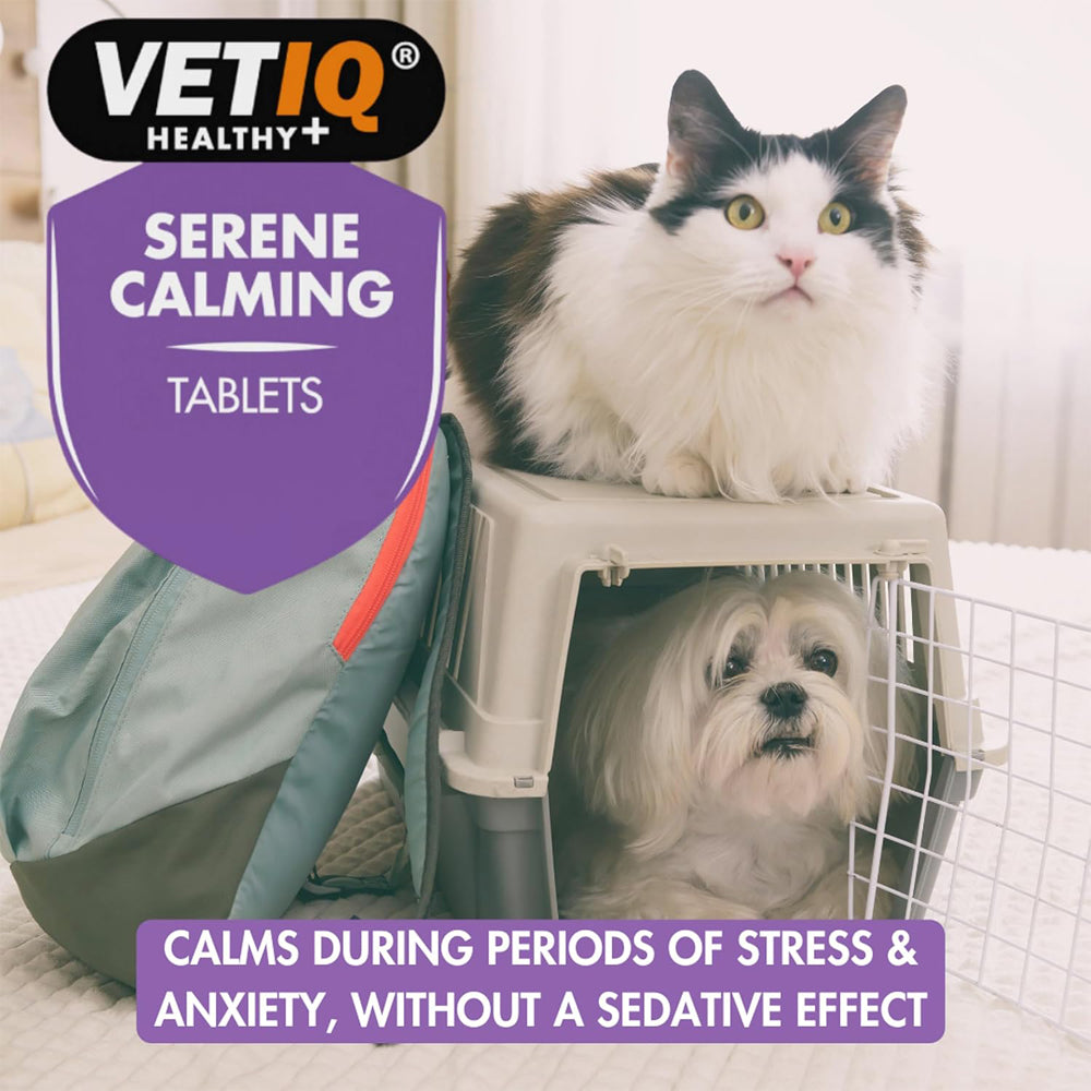 VETIQ Serene Calming Tablets for Cats & Dogs