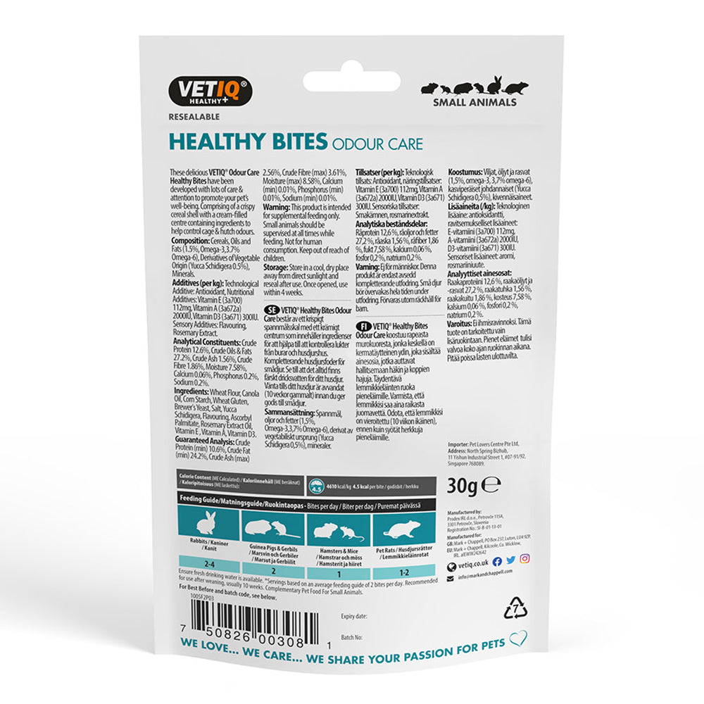VETIQ Healthy Bites Odour Care for Small Animals, 30g