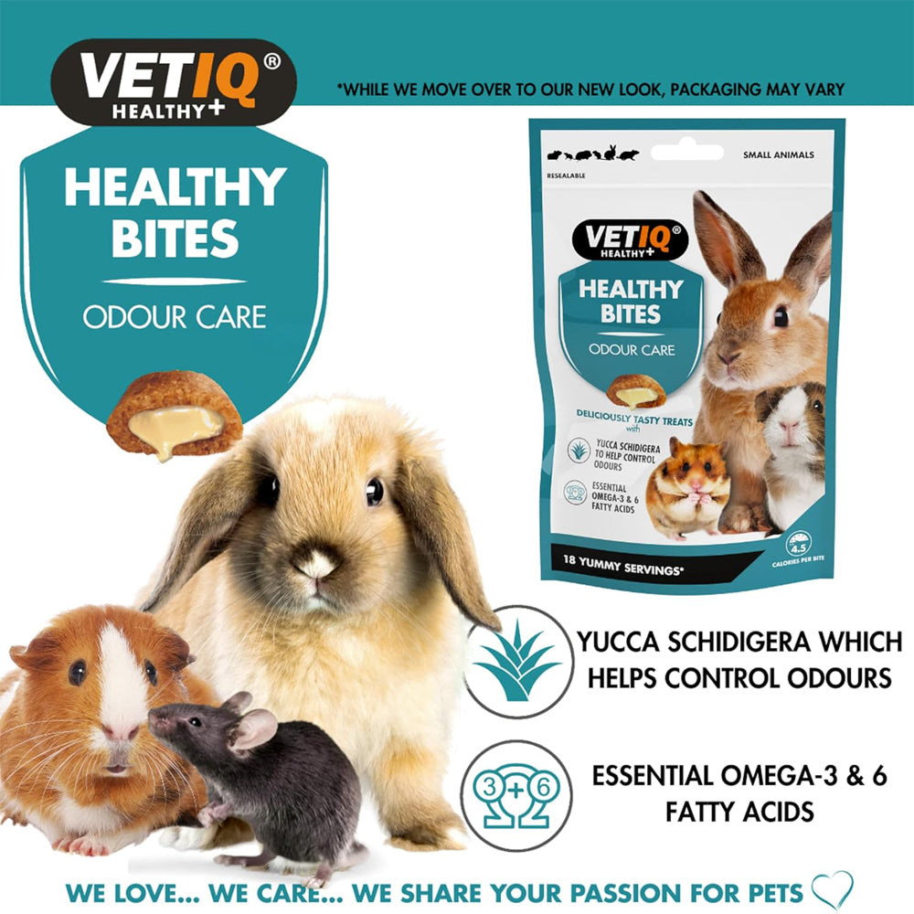 VETIQ Healthy Bites Odour Care for Small Animals, 30g