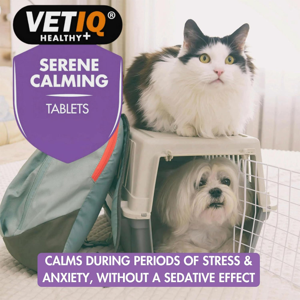 Vetiq Serene Calming Tablets for Cats & Dogs