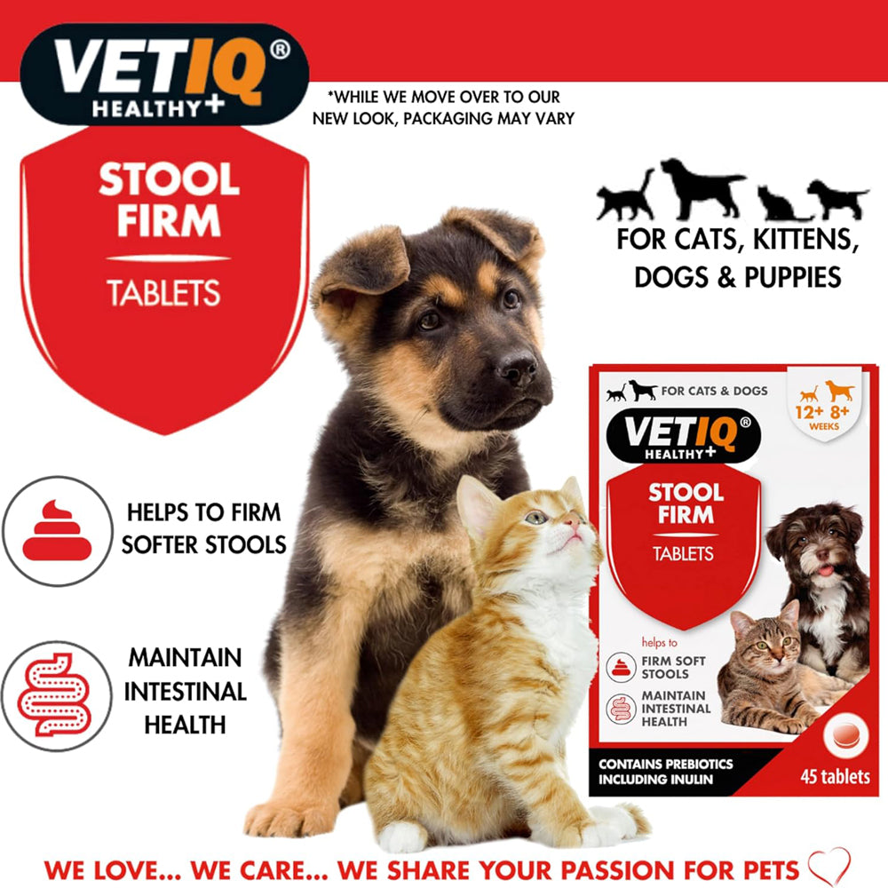 VETIQ Stool Firm Tablets for Cats & Dogs