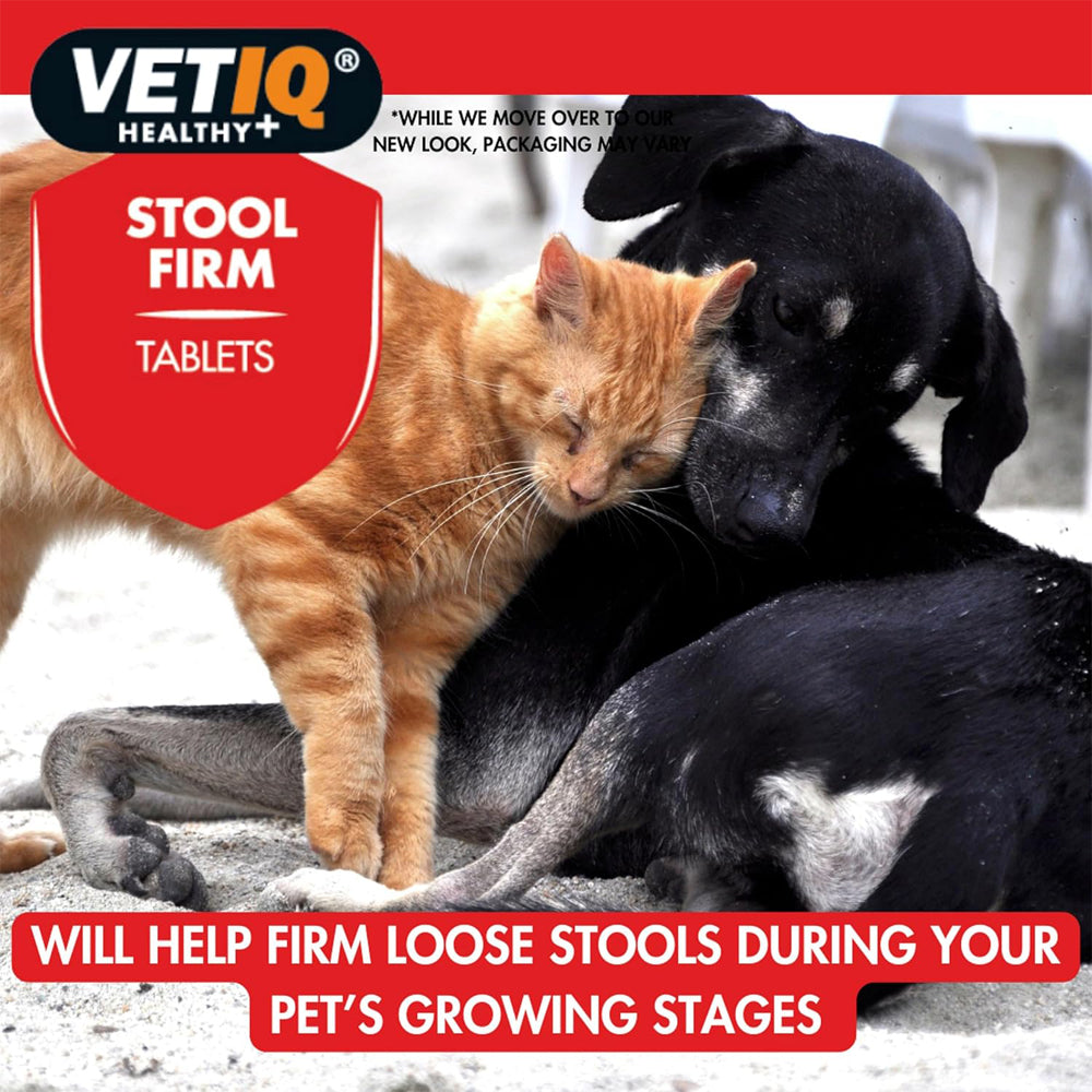 VETIQ Stool Firm Tablets for Cats & Dogs