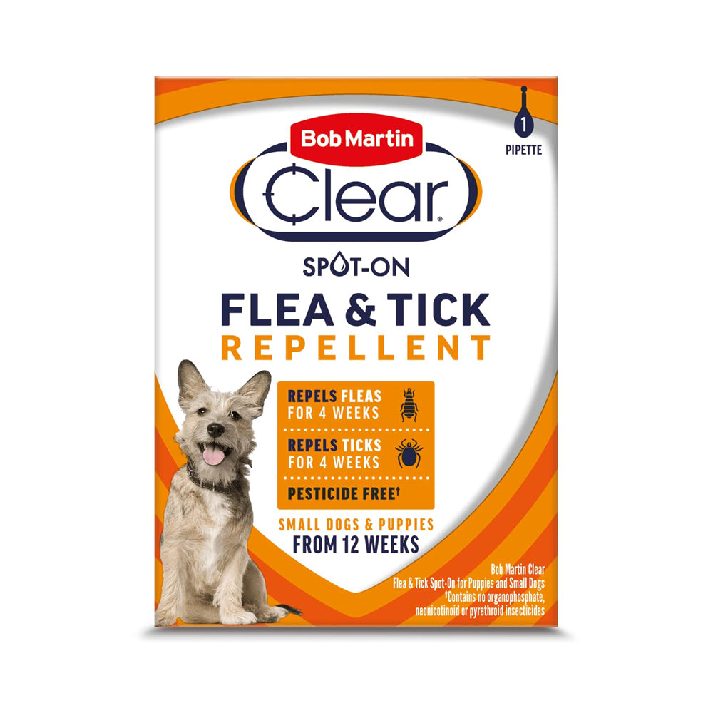 Bob Martin Clear Spot On Flea & Tick Prevention For Dogs