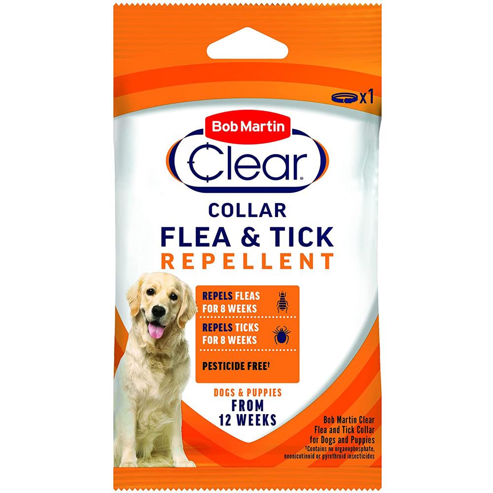 Bob Martin Clear Flea & Tick Repellent Collar for Dogs