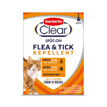 Load image into Gallery viewer, Bob Martin Clear Flea &amp; Tick Cat Spot On Prevention
