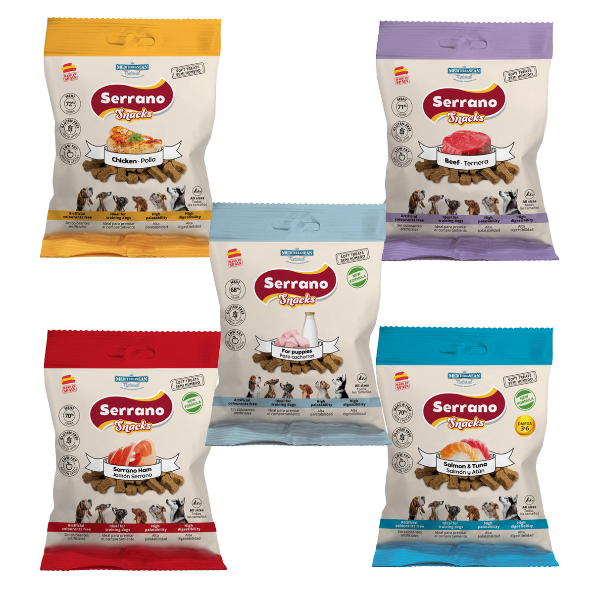 Mediterranean Natural Serrano Snacks for Dogs & Puppies