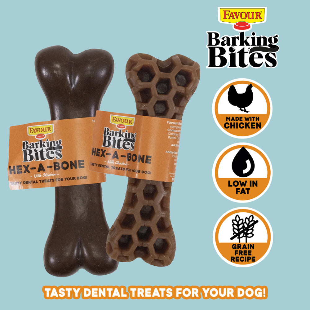 Favour Barking Bites Hex-A-Bone 54g
