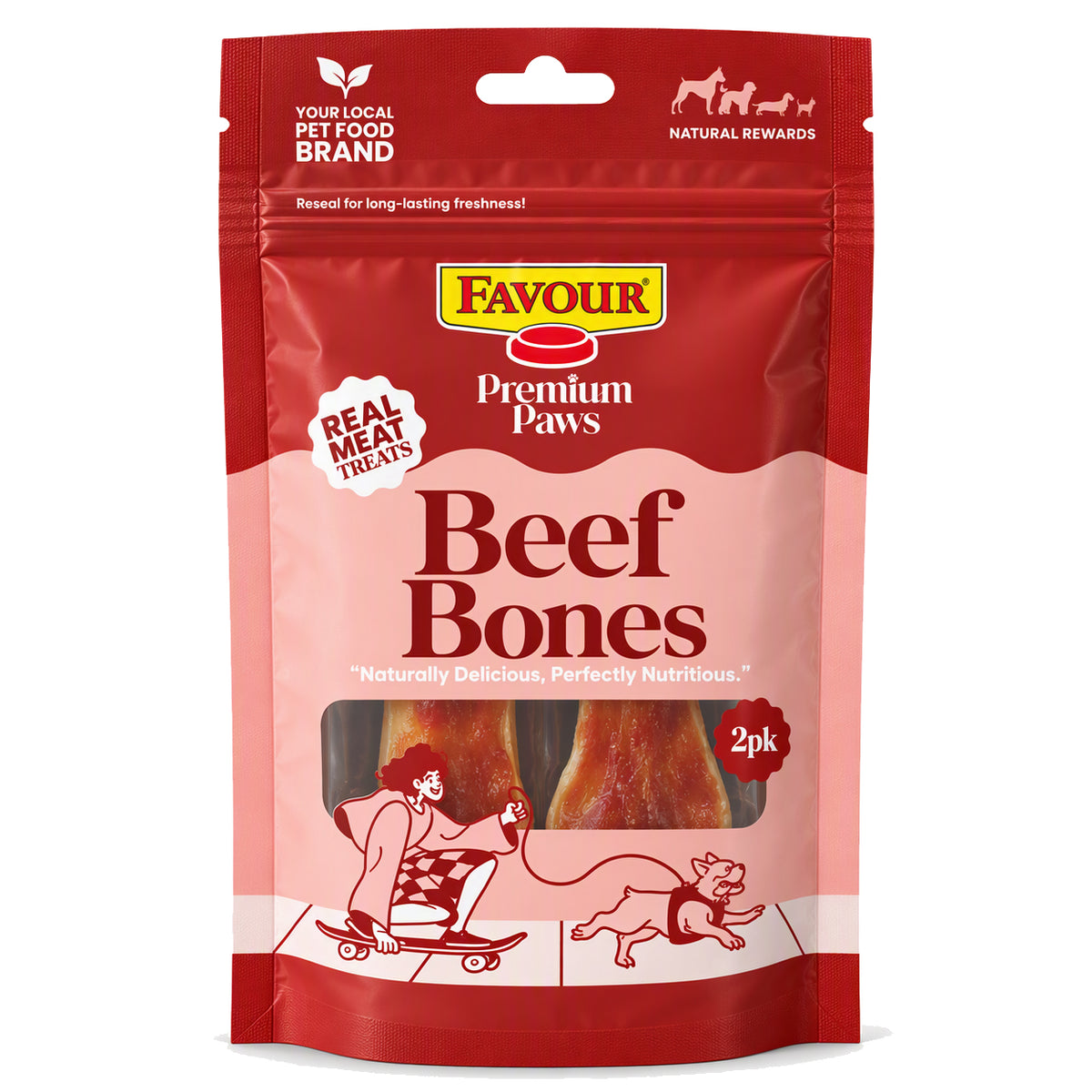 Favour Premium Paws Beef Bones Dog Treats