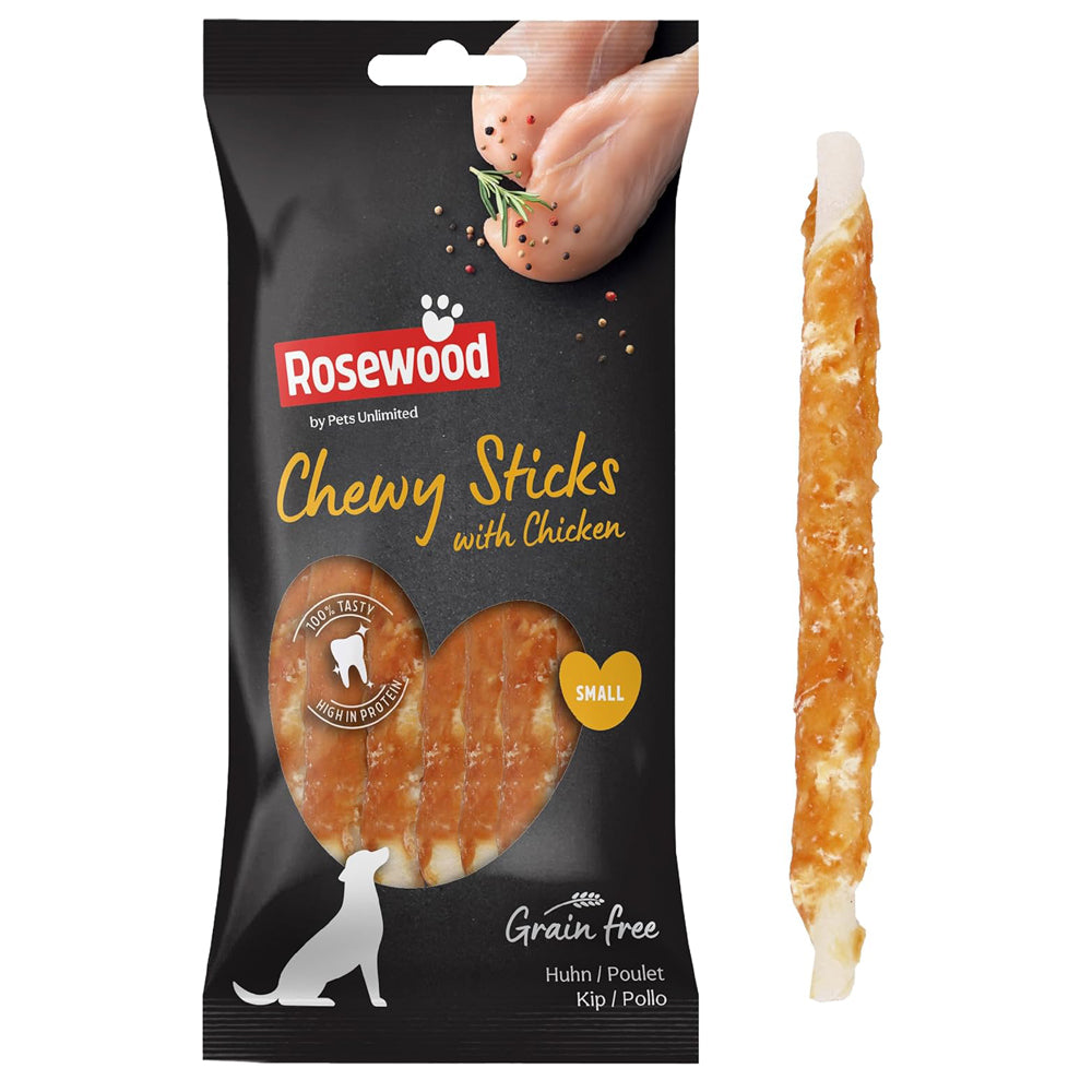 Rosewood Chewy Sticks Chicken Dog Treats 100g