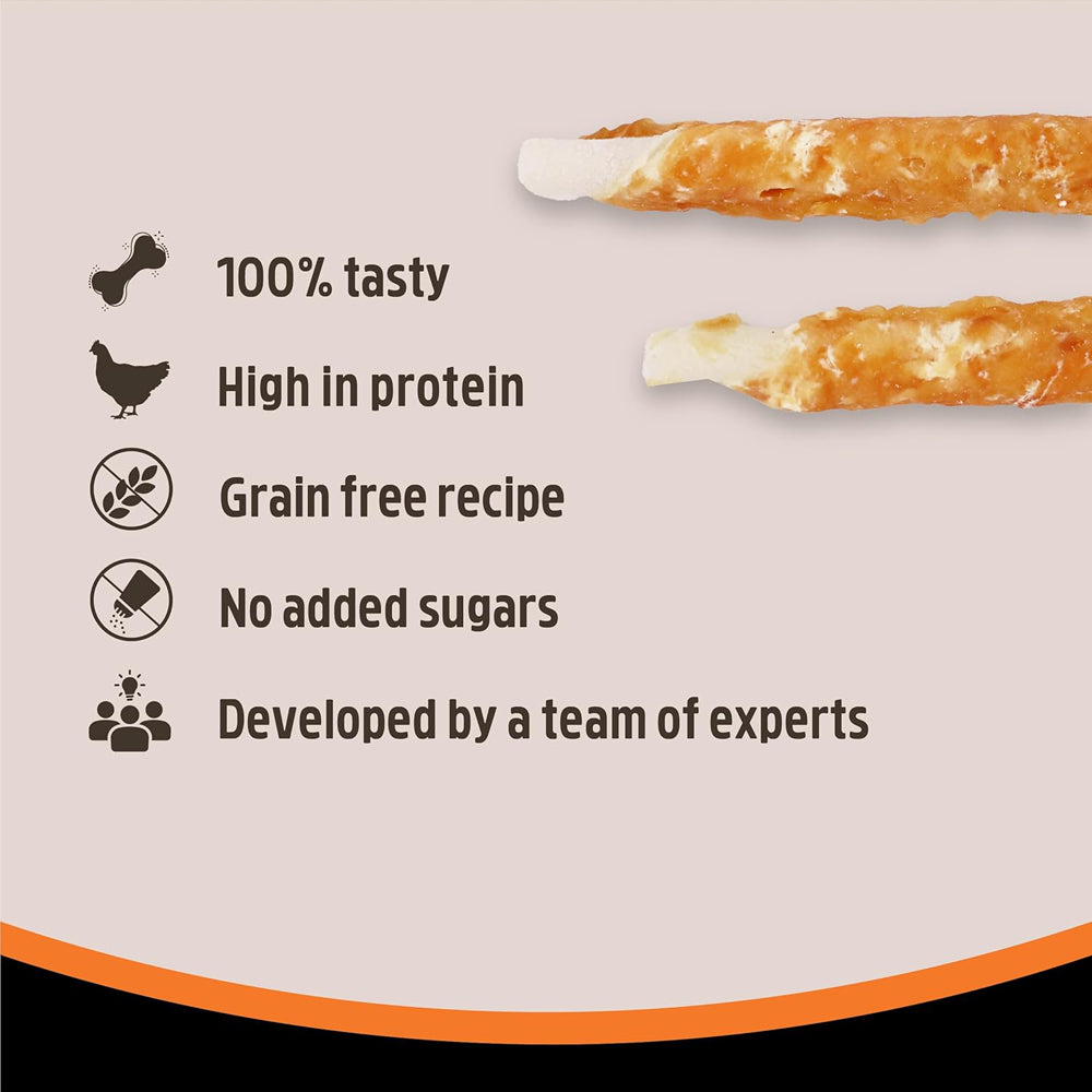 Rosewood Chewy Sticks Chicken Dog Treats 100g