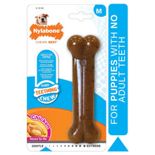 Load image into Gallery viewer, Nylabone Gentle Puppy Teething Chew Toy Bone, Chicken Flavour, Medium
