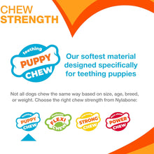 Load image into Gallery viewer, Nylabone Gentle Puppy Teething Chew Toy Keys, Bacon Flavour, Small

