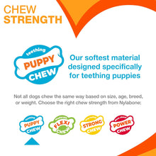 Load image into Gallery viewer, Nylabone Gentle Puppy Teething Rings Bacon Flavour Dog Toy Up To 11kg

