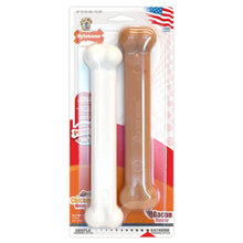 Load image into Gallery viewer, Nylabone Dura Chew Extreme Tough Dog Chew Toy Bones, Bacon &amp; Chicken, Large
