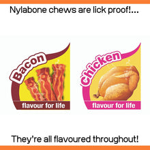 Load image into Gallery viewer, Nylabone Dura Chew Extreme Tough Dog Chew Toy Bones, Bacon &amp; Chicken, Large
