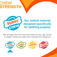 Load image into Gallery viewer, Nylabone Gentle Puppy Teething X Bone Dental Chew Toy, Beef Flavour, Extra Small
