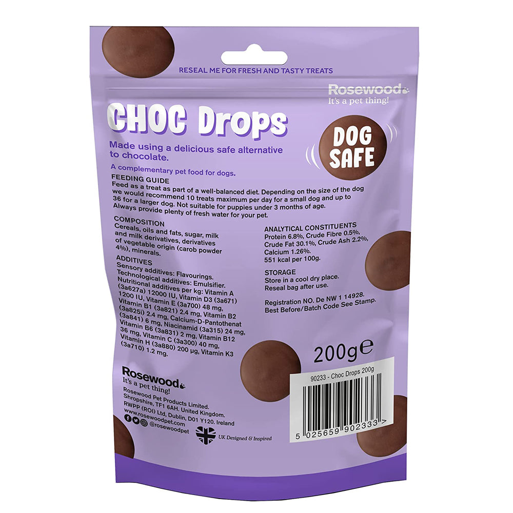 Rosewood Dog-Safe Choc Drops