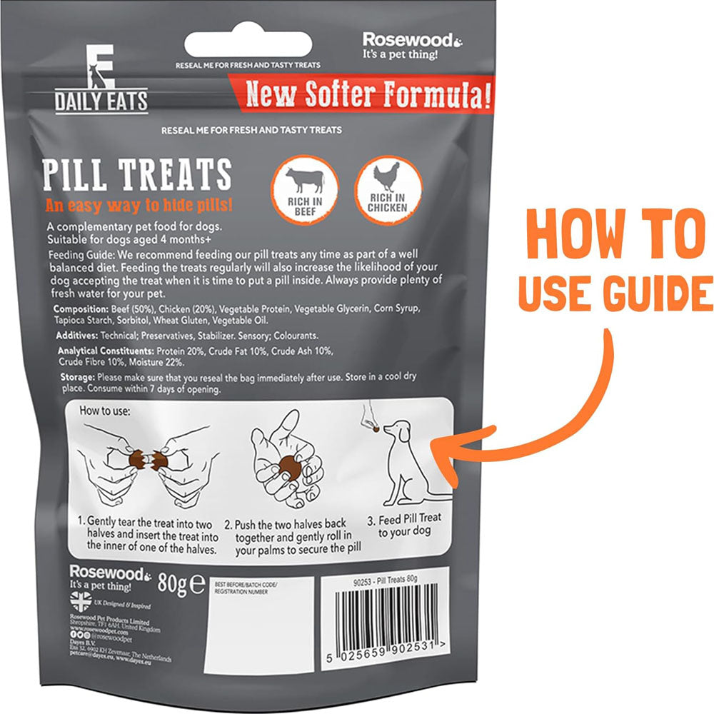 Rosewood Pill Treats for Dogs 80g