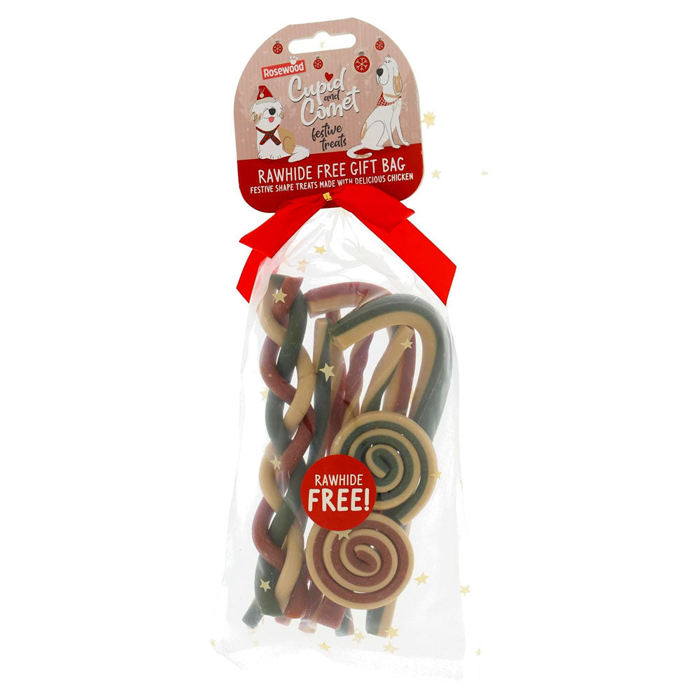 Rosewood Cupid & Comet Bumper Meaty Gift Bag Treats For Dogs 280g