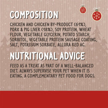 Load image into Gallery viewer, Rosewood Cupid &amp; Comet Pigs In Blankets Dog Treats 100g
