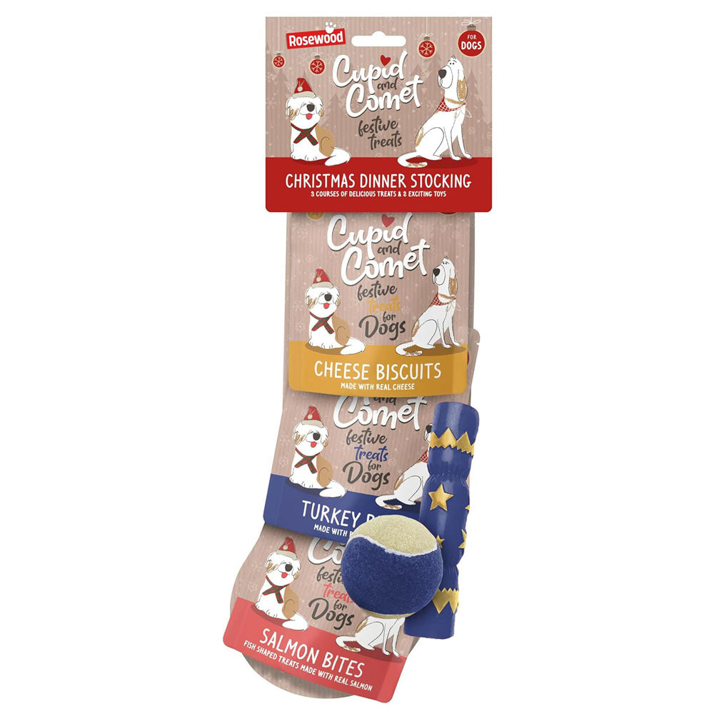 Rosewood Cupid & Comet Christmas Dinner Dog & Cat Stockings