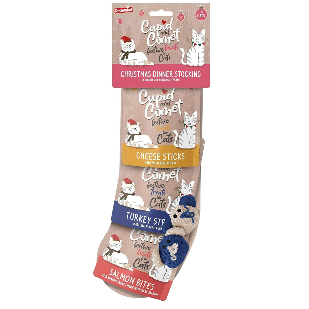 Rosewood Cupid & Comet Christmas Dinner Dog & Cat Stockings