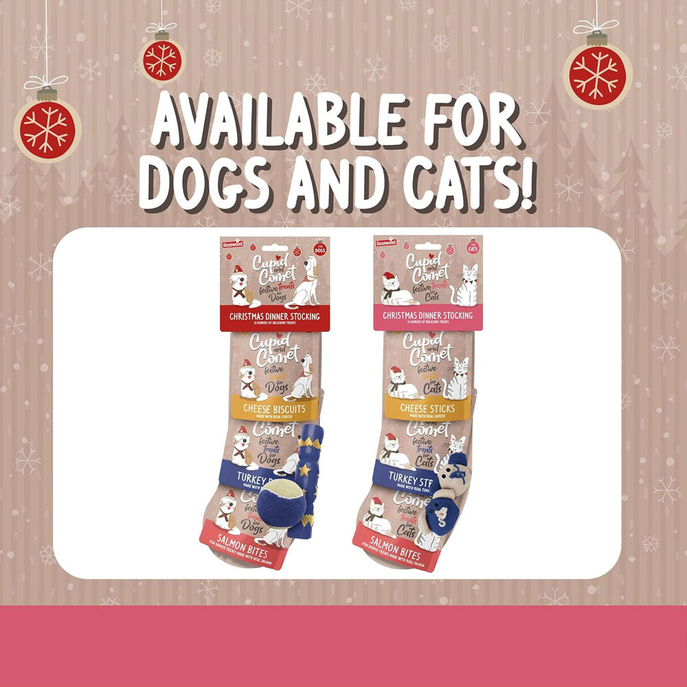 Rosewood Cupid & Comet Christmas Dinner Dog & Cat Stockings