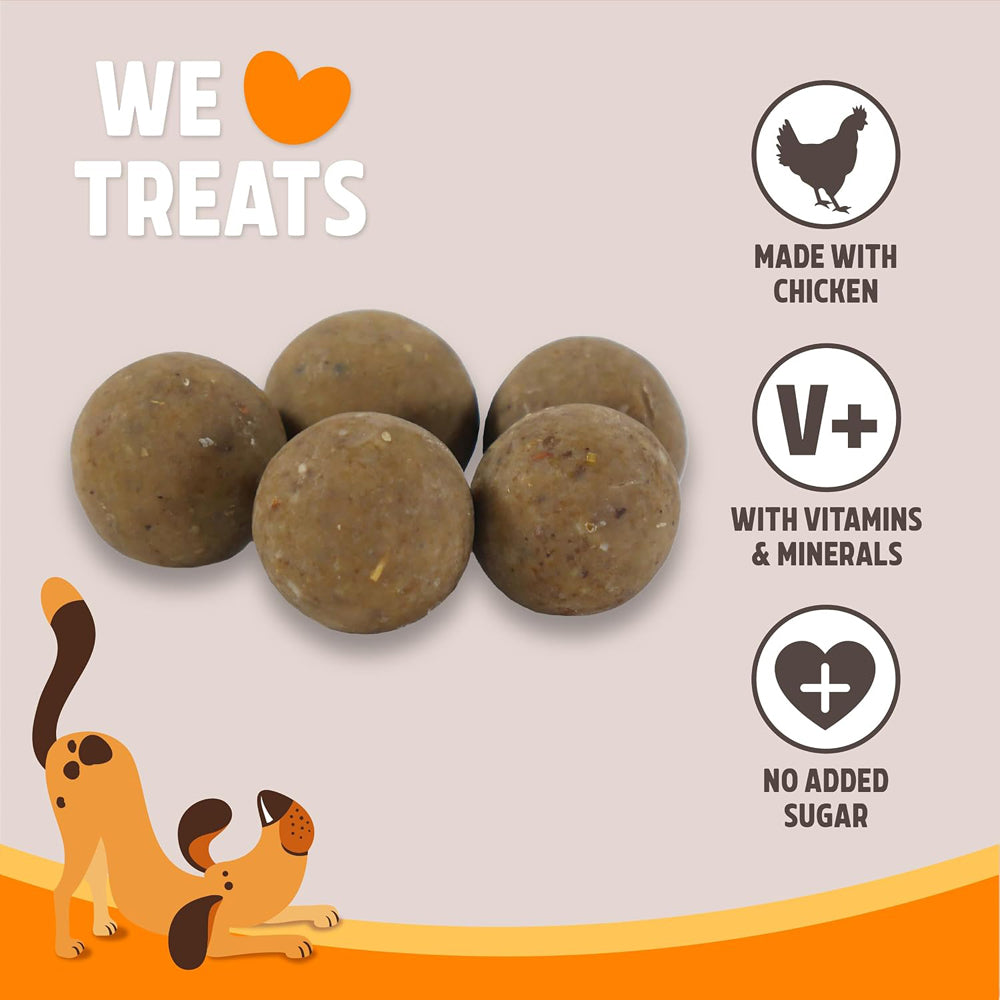 Rosewood Chicken Crunchy Meatballs Dog Treats Gluten Free 140g