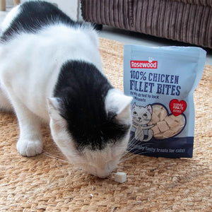 Rosewood Freeze-Dried Natural Cat Treats – Chicken or Duck (15g)