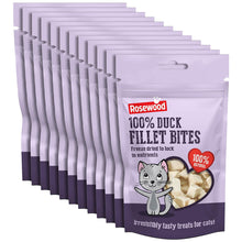 Load image into Gallery viewer, Rosewood Freeze-Dried Natural Cat Treats – Chicken or Duck (15g)
