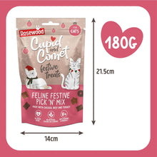 Load image into Gallery viewer, Rosewood Cupid &amp; Comet Feline Festive Pick &#39;N&#39; Mix Treats for Cats (180g)
