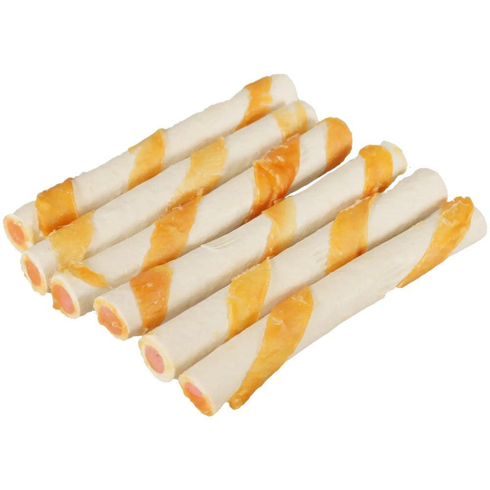 Rosewood Magic Bone Filled Twists Dog Treat With Chicken, Peanut Butter 195g