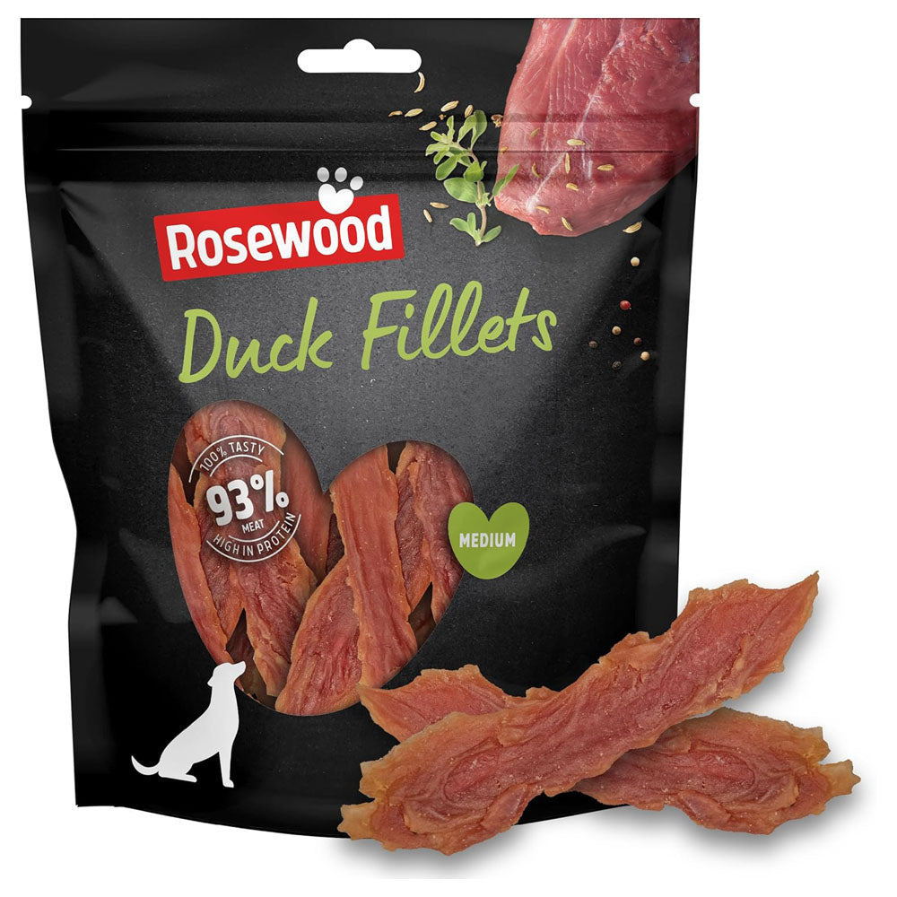 Rosewood Duck Fillets for Dogs Grain Free Value Pack 320g
