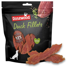 Load image into Gallery viewer, Rosewood Duck Fillets for Dogs Grain Free Value Pack 320g
