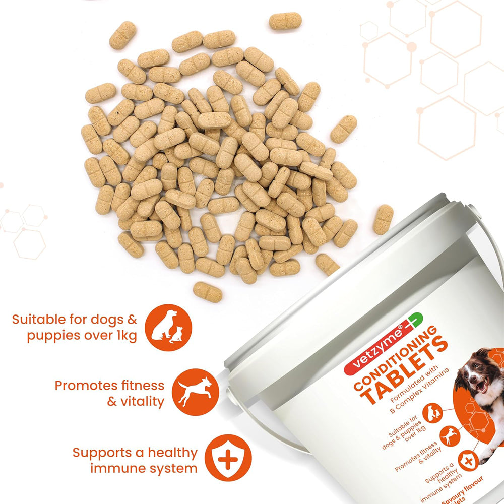 Vetzyme Dog Conditioning Tablets (3000 Tablets)