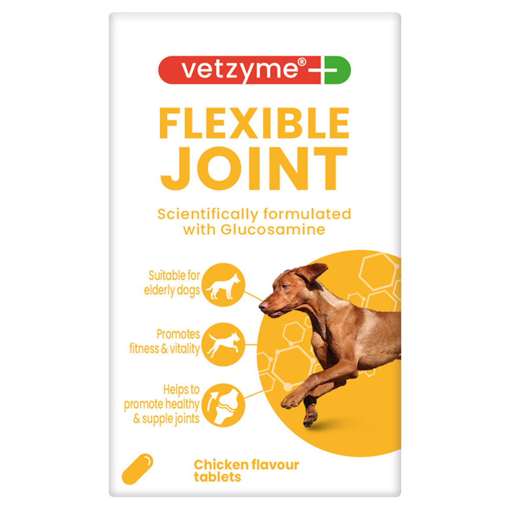 Vetzyme Flexible Joint Tablets for Dogs with Glucosamine