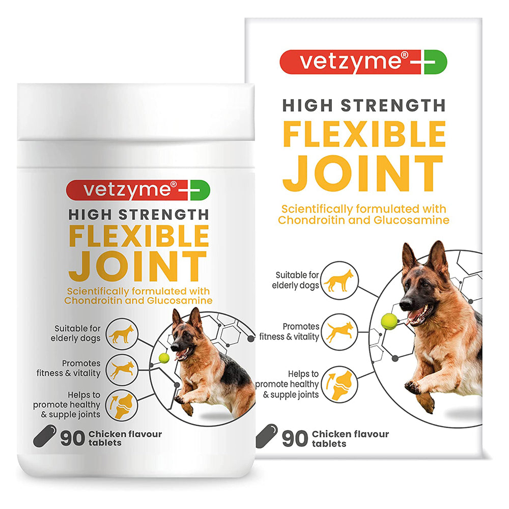 Vetzyme Flexible Joint Tablets for Dogs with Glucosamine