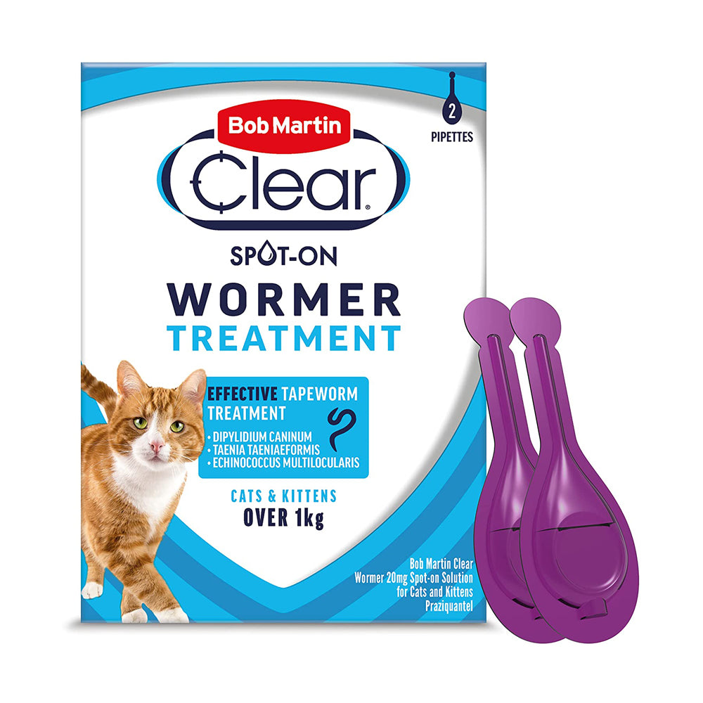 Bob Martin Clear Spot On Wormer For Cats & Kittens