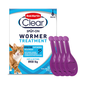 Bob Martin Clear Spot On Wormer For Cats & Kittens